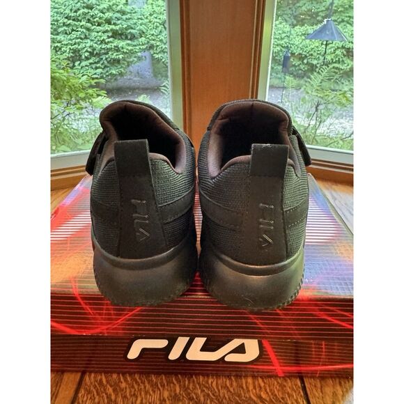 FILA Black Unisex Kids Vastra Shoes Size 7Y New With Box. Retail $60 - Picture 8 of 10